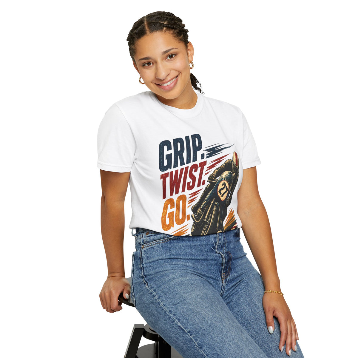 Moto Rider Graphic T-Shirt