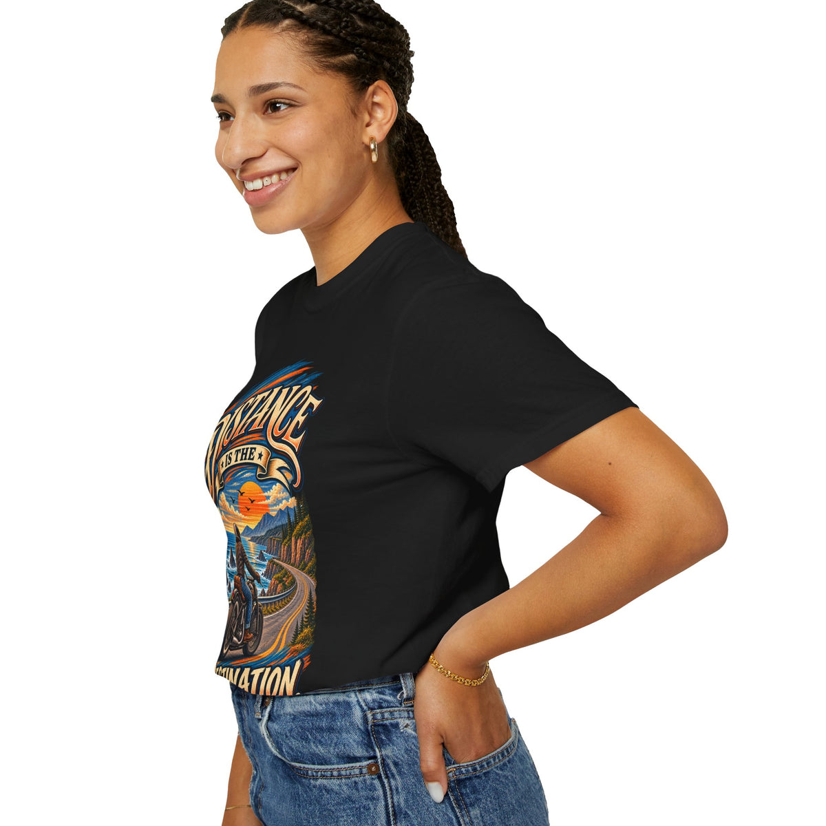 Distance Is The Destination Moto Tee