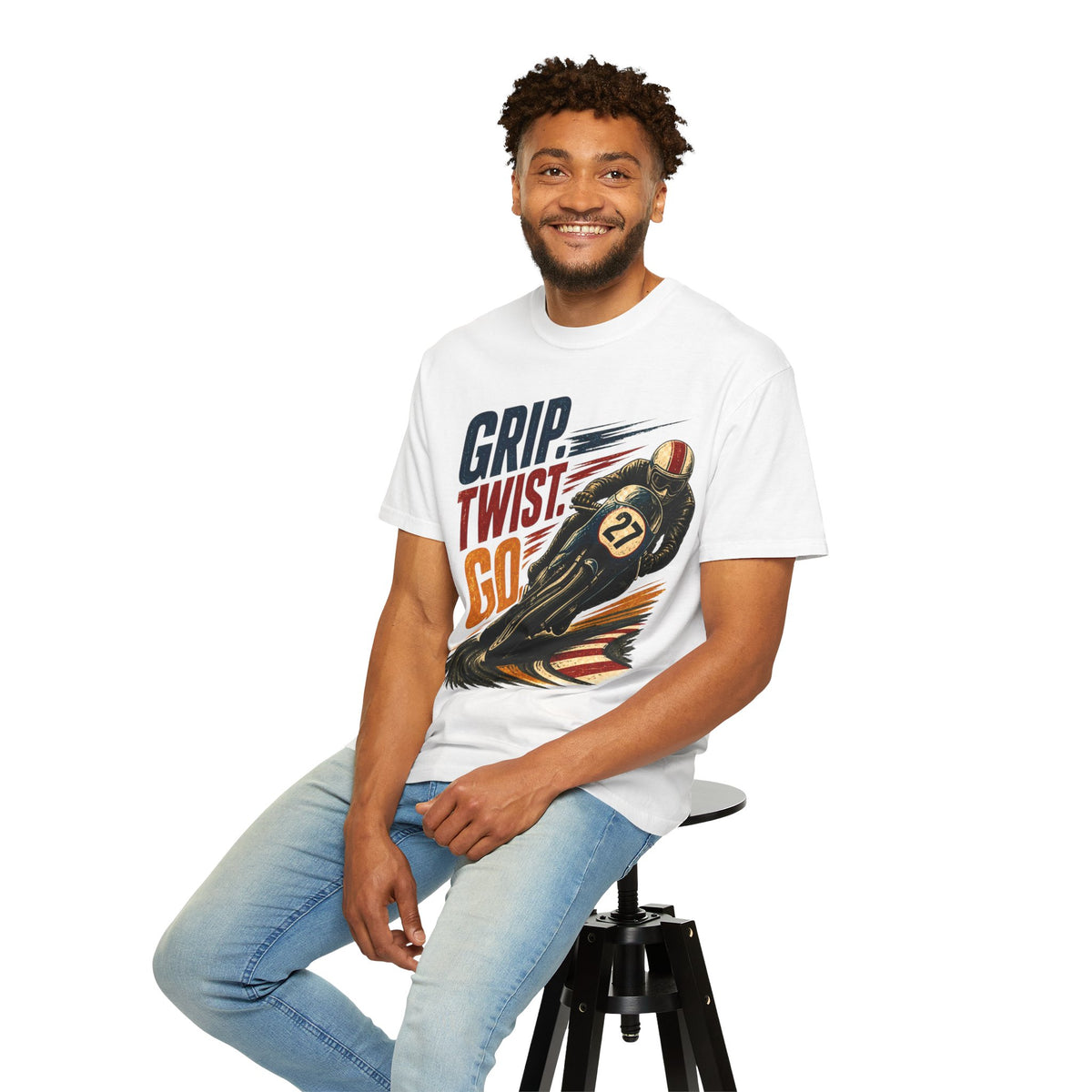 Moto Rider Graphic T-Shirt