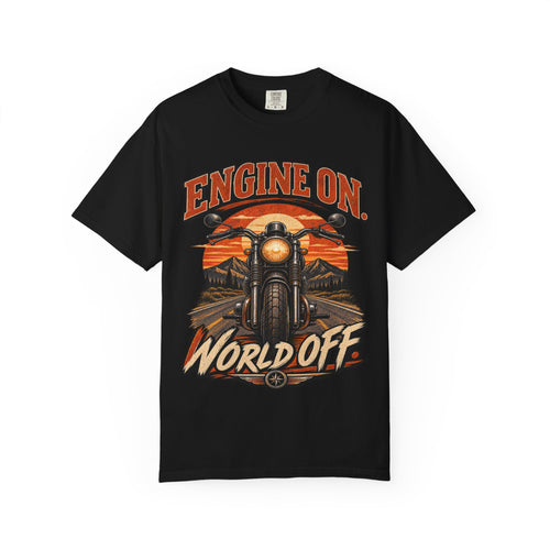 Engine On, World Off Motorcycle T